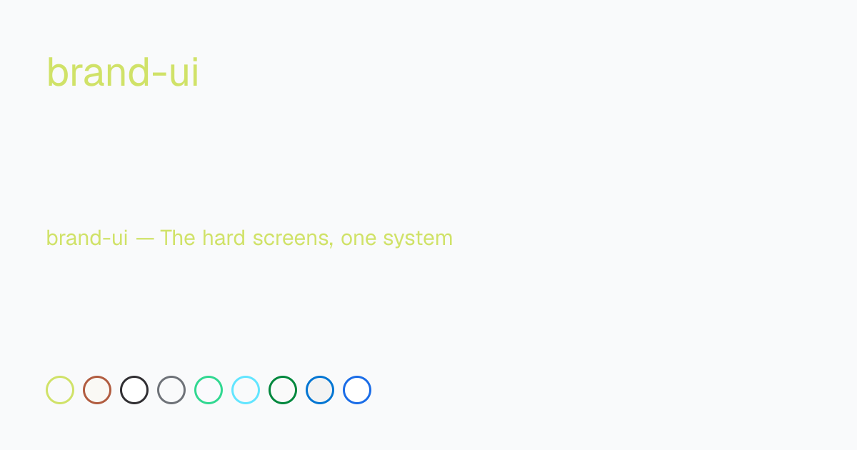 brand-ui — Generative UI Assistant